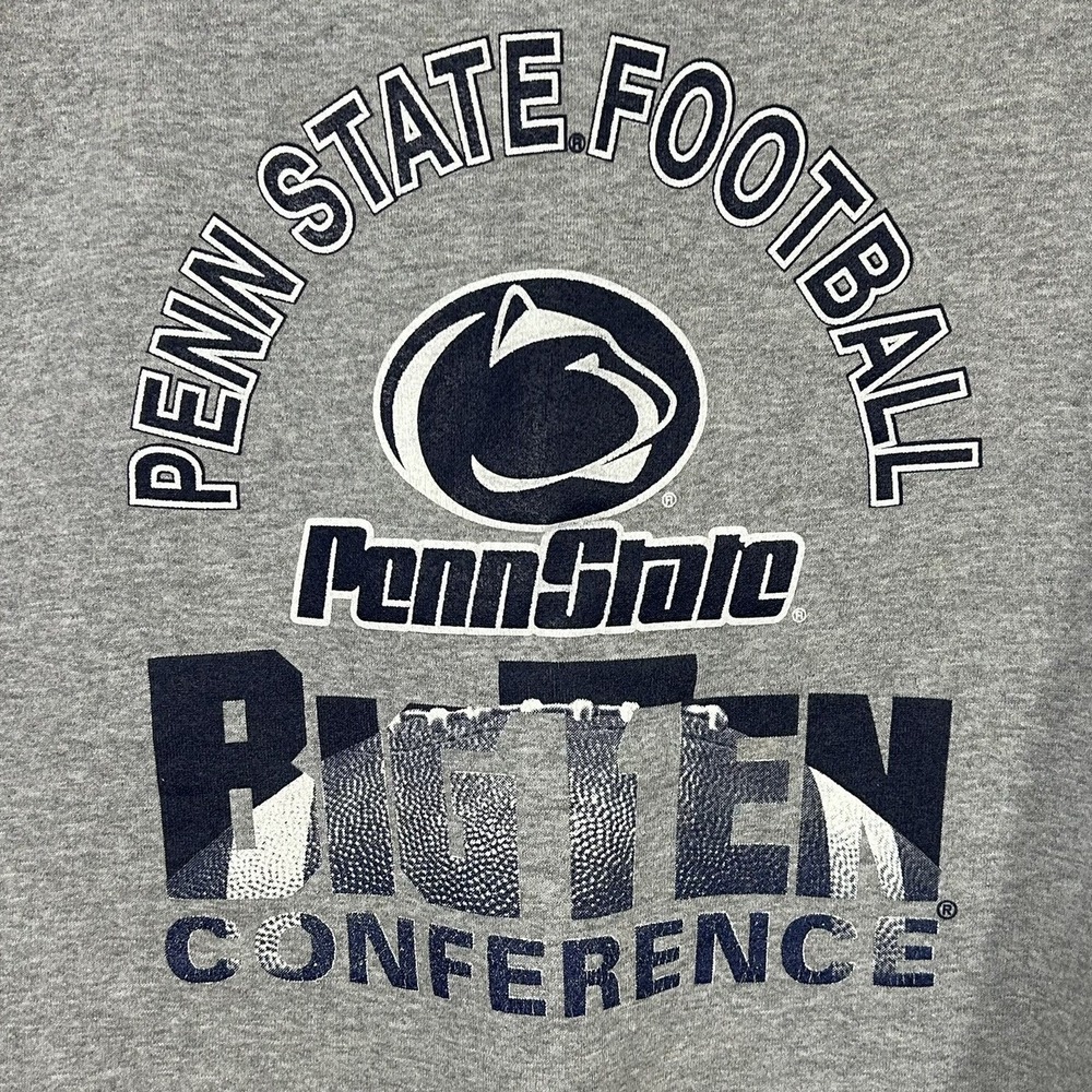 Lee Sport Penn State Nittany Lions Graphic Print Sweatshirt Mens XL Gray USA VTG